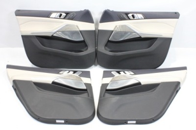 Обшивки двері merino elfenbeinweiss bowers wilkins bmw g07 x7 фото №1