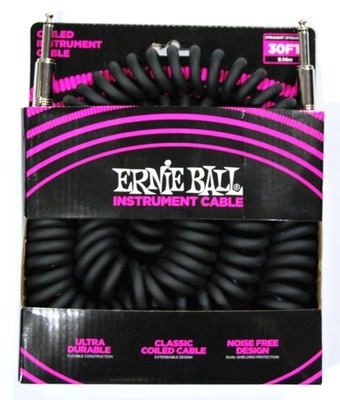 Kabel gitarowy spiralny ERNIEBALL EB6044 Kabel instumentalny 9 mb