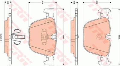 TRINKELĖS STABDŽIŲ GAL. BMW F01/F02 730-730 08- 