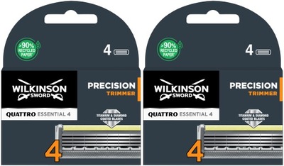 8x Wkłady Nożyki WILKINSON Quattro Essential 4 Precision Trimmer