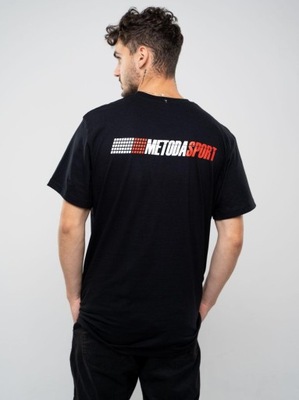 T-Shirt Męski METODA SPORT Klasyczny Czarny L