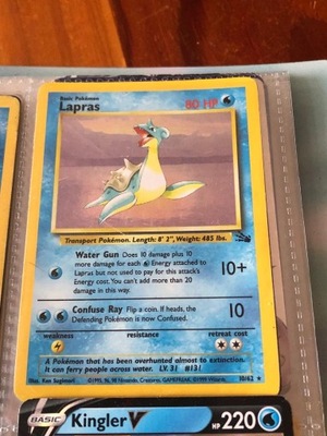 Oryginalna karta pokemon lapras 80 hp