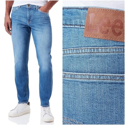 Męskie spodnie jeansowe proste Lee AUSTIN W34 L32