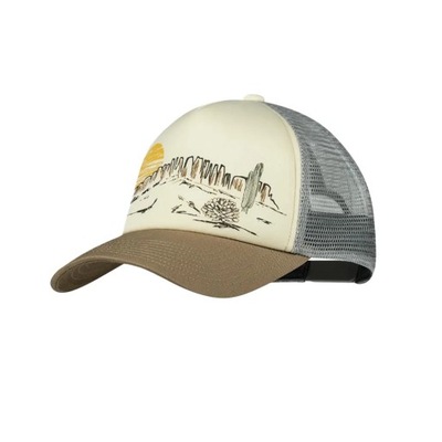 Czapka z daszkiem Buff Trucker Cap Unisex Beżowo-Brązowa 133556.555.30.00