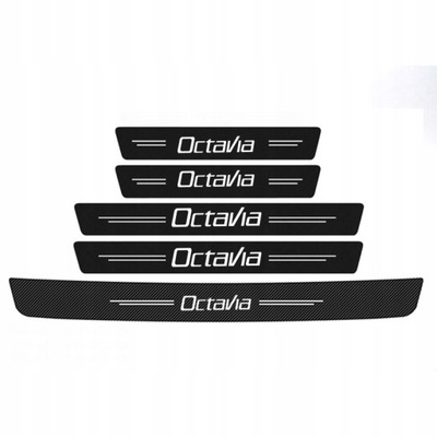 5 PIECES STICKER SILL CAR SKODA OCTAVIA  