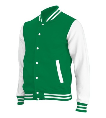 KURTKA UNIWERSYTECKA JUST HOODS XL Kelly green