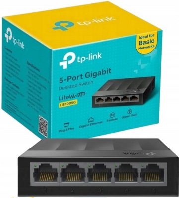 Energeticky úsporný switch TP-Link LS1005G 5x1GBit 1GBb