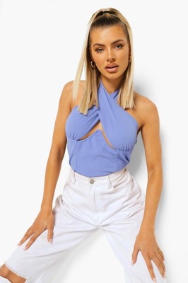 BOOHOO TOP DAMSKI CZARNY NA LATO * 40L VAJ