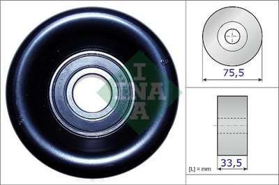 INA 531 0827 10 RITINĖLIS ĮTEMPIKLIO DIRŽELIO 