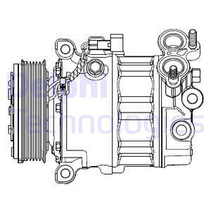 DELPHI CS20512 KOMPRESOR, ACONDICIONAMIENTO  