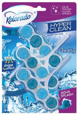 Kostka do wc KOLORADO AQUA SPLASH 3x45g