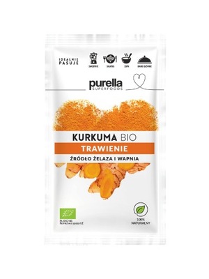 Kurkuma mielona naturalna BIO Purella Superfoods 20g