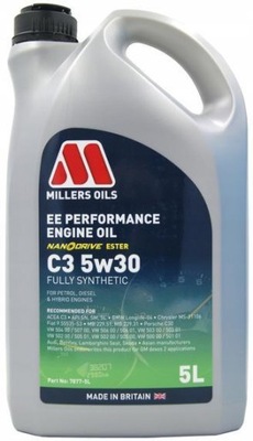 MILLERS OILS EE PERFORMANCE 5W30 C3 VW 504/507 5L