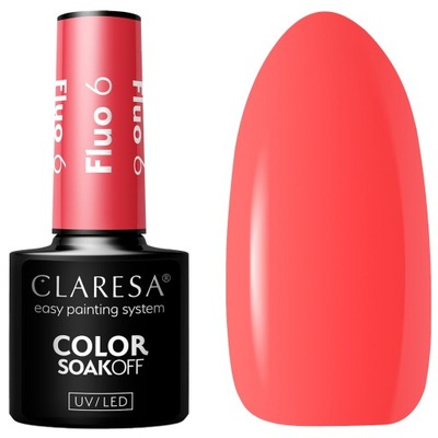 Claresa Lakier Hybrydowy UV/LED 5g - Fluo 6