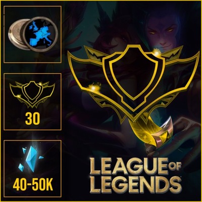 LEAGUE OF LEGENDS 40-50k BE KONTO LOL SMURF EUW