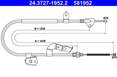 ТРОС ГАЛЬМА РУЧНОГО CITRONE C1 05- PT