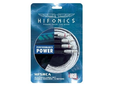 Kabel sygnałowy HiFonics HF5RCA, 5 m RCA