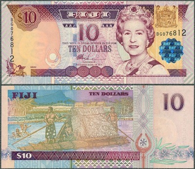 Fidżi - 10 dolarów ND/2002 * P106 * Elżbieta II