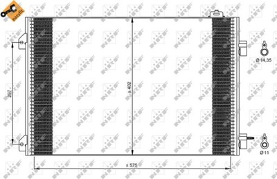 NRF 35545 КОНДЕНСАТОР, КОНДИЦИОНЕР