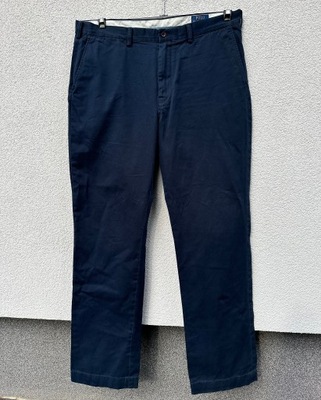 Polo RALPH LAUREN CHINO W38 L34 granatowe spodnie materiałowe