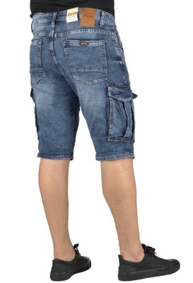 Spodenki jeansowe krótkie Bojówki męskie Evin W32
