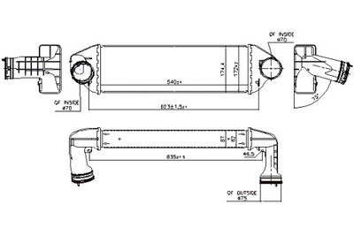 NISSENS ІНТЕРКУЛЕР BMW X3 E83 3.0D 09.06-08.11