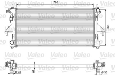 RADUADOR SISTEMA DE REFRIGERACIÓN DEL MOTOR 701727  