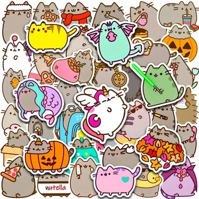 10 ШТУКИ CHUNKY CAT10/30/50/100PCS ŚLICZNE KAWAII CHUNKY CAT ПАКЕТ NAKLEJE