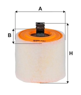 ФІЛЬТР ПОВІТРЯ AK375/1/FIL ФІЛЬТРON ФІЛЬТРY