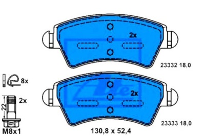 Ate тормозные колодки тормозные citroen xsara peugeot 206 306 фото №1