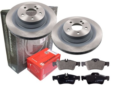 Тормозные диски тормозные колодки zimmermann t mercedes cls c218 c219 фото №1