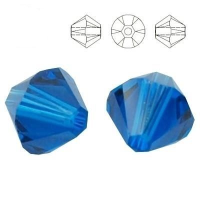 5328 MM 6 Swarovski XILION Bicone CAPRI BLUE