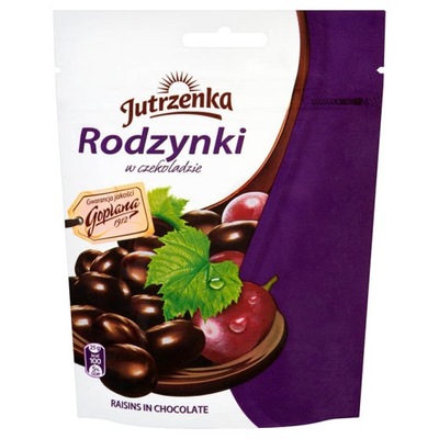 Cukierki Jutrzenka Rodzynki w czekoladzie 80 g