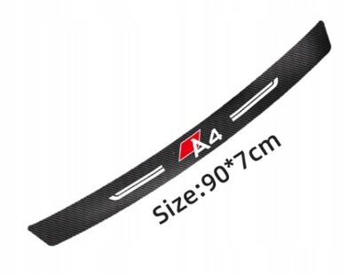 AUDI A4 STICKER PROTECTIVE ON BUMPER 90X7CM CARBON  