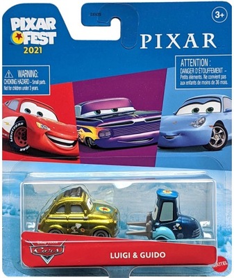 MATTEL CARS AUTA LUIGI GUIDO PIXAR FEST EDITION 1:55 NOWY !!!