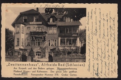 A 23 / POLANICA ZDRÓJ - BAD ALTHEIDE - 'ZWEITANNENHAUS' - 1941