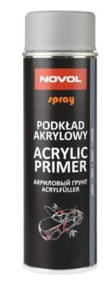 NOVOL Podkład Akrylowy Spray Szary 500ml