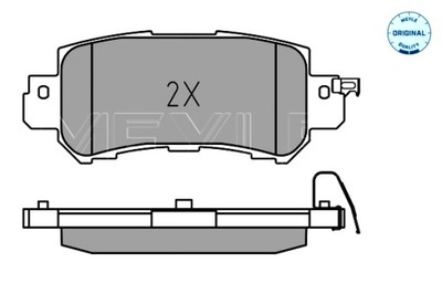 MEYLE КОЛОДКИ ТОРМОЗНЫЕ ЗАД MAZDA CX-3 CX-5 1.5D-2.5 11.11-