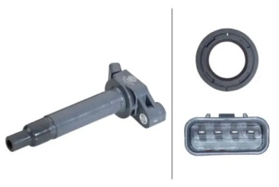 Катушка зажигания 5da 358 057-211 hella lexus toyota фото №1