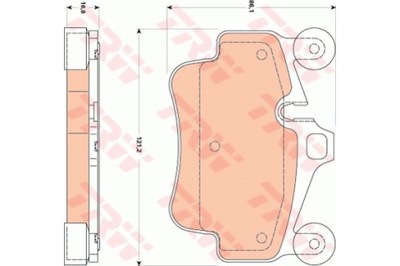 PADS BRAKE PORSCHE 911 (997) 04- REAR  