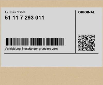 Набір aero. передній performance, грунт. bmw 3 f30 f31 фото №1