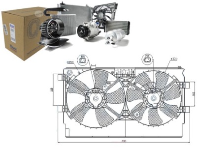 Вентилятор радіатора з корпус mitsubishi lancer фото №1