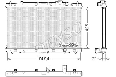 DENSO РАДИАТОР ДВИГАТЕЛЯ ВОДЫ HONDA CR-V IV 1.6D 10.13-