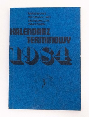 KALENDARZ TERMINOWY 1984