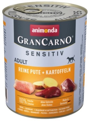 Animonda GranCarno Sensitiv Indyk ziemniaki 800g
