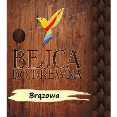 Bejca do drewna wodna w proszku 18g Brąz