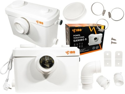 POMPA DO WC ROZDRABNIACZ PRZEPOMPOWNIA ŚCIEKÓW MŁYNEK ŁAZIENKOWA IBO SANIBO