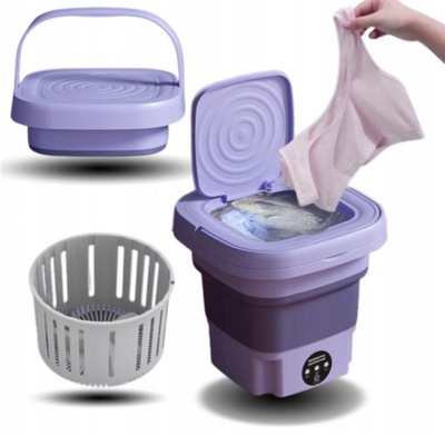 PRALKA MINI TURYSTYCZNA SKŁADANA PRALKA PRZENOŚNA MAŁA PODRÓŻNA 8L