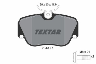 TEXTAR 2105503 КОЛОДКИ HAM. MB 190 W201