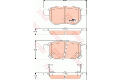 ZAPATAS HAM. TOYOTA AURIS 07- GDB3454/TRW  